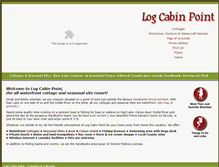 Tablet Screenshot of logcabinpoint.com